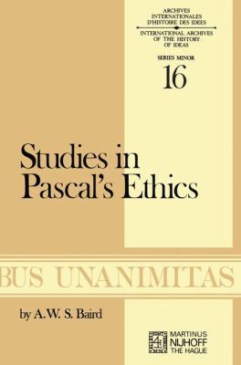 Studies in Pascal's Ethics 9024716772 Book Cover