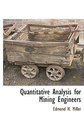 Quantitative Analysis for Mining Engineers [Large Print] 1115419943 Book Cover