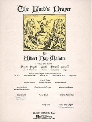 Lord's Prayer: Medium Low Voice (B-Flat) and Piano B09L7B8C13 Book Cover