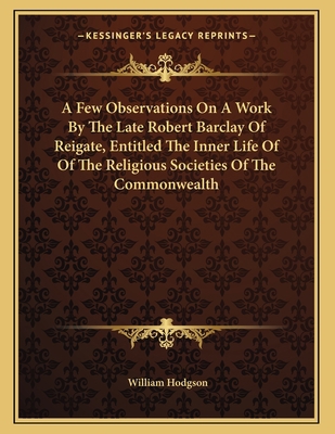 A Few Observations On A Work By The Late Robert... 1163074438 Book Cover
