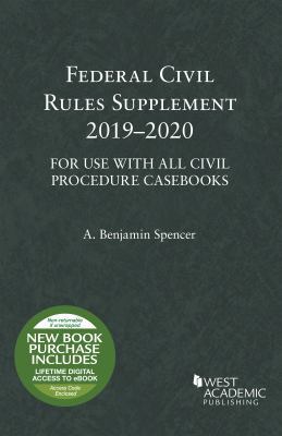 Federal Civil Rules Supplement, 2019-2020, For ... 1684672252 Book Cover