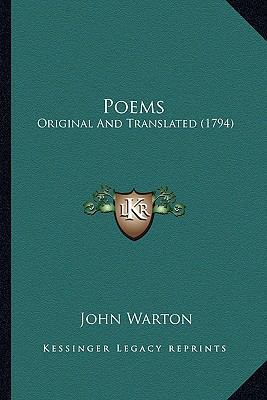 Poems: Original And Translated (1794) 1163892009 Book Cover