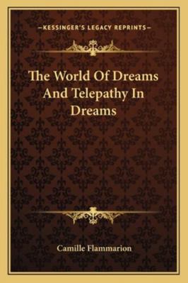 The World Of Dreams And Telepathy In Dreams 1162903082 Book Cover
