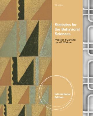 Statistics for the Behavioral Sciences. Frederi... 1111839557 Book Cover
