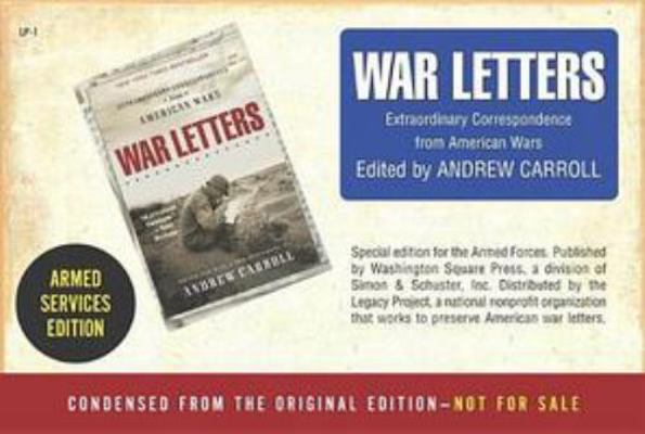 War Letters Armed Forces Edition 0743453115 Book Cover