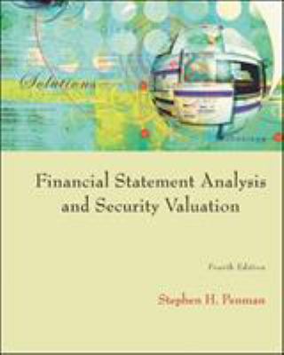 Financial Statement Analysis and Security Valua... B007YXQ9A6 Book Cover