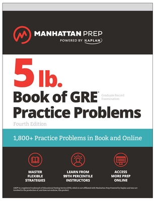 5 lb. Book of GRE Practice Problems, Fourth Edi... 1506285880 Book Cover