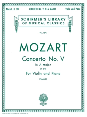 Concerto No. 5 in A, K.219: Schirmer Library of... 1458426513 Book Cover