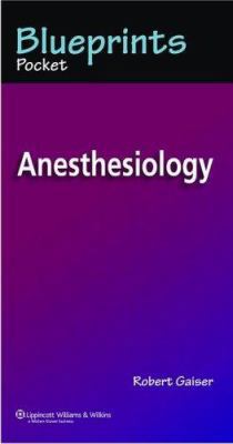 Blueprints Pocket Anesthesiology 140510452X Book Cover