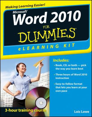 Word 2010 eLearning Kit For Dummies 1118336992 Book Cover