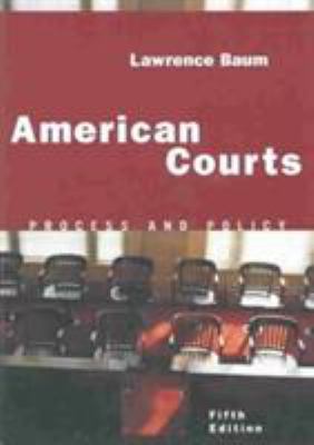 American Courts: Process and Policy 0618122893 Book Cover