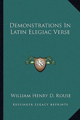 Demonstrations In Latin Elegiac Verse 1163263893 Book Cover
