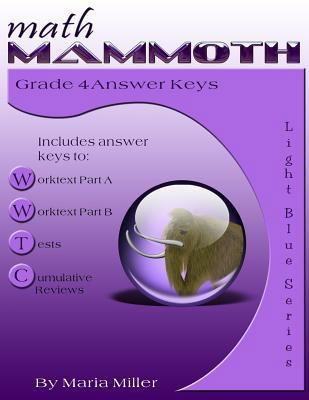 Math Mammoth Grade 4 Answer Keys 1979294712 Book Cover