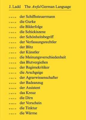 Jeffrey Ladd: The Awful German Language 3959053444 Book Cover