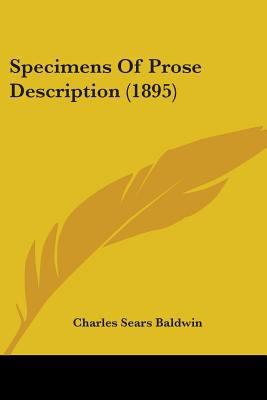 Specimens Of Prose Description (1895) 1437076823 Book Cover