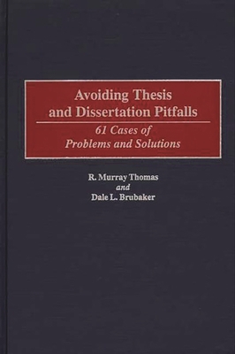Avoiding Thesis and Dissertation Pitfalls: 61 C... 0897898222 Book Cover