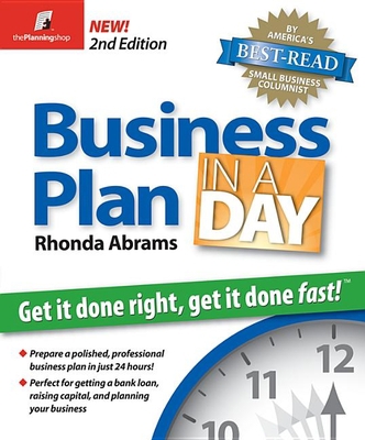 Business Plan in a Day: Get It Done Right, Get ... 1933895071 Book Cover