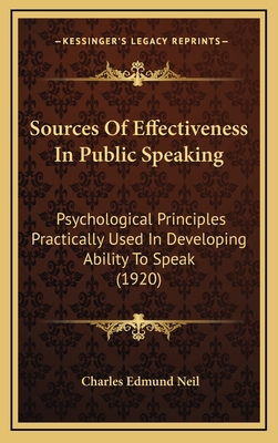 Sources of Effectiveness in Public Speaking: Ps... 1164462237 Book Cover