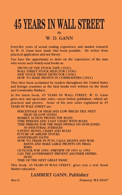 45 Years in Wall Street 0939093138 Book Cover