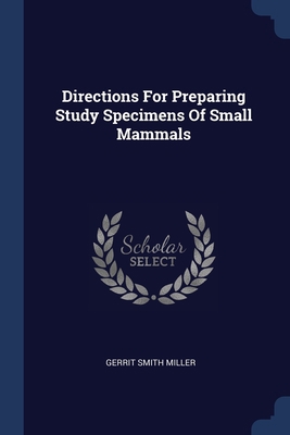 Directions For Preparing Study Specimens Of Sma... 1377292762 Book Cover