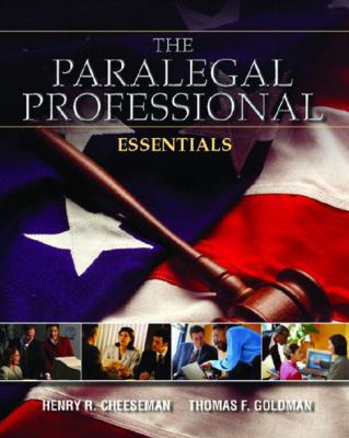Paralegal Professional: Essentials (Brief Edition) 0131104616 Book Cover