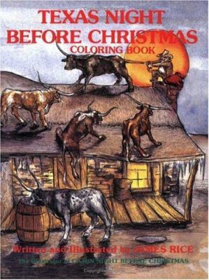 Texas Night Before Christmas: Coloring Book 0882897276 Book Cover