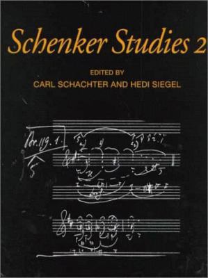 Schenker Studies 2 0521470110 Book Cover