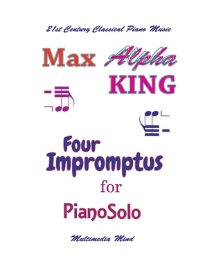 4 Impromptus for Piano Solo 1977539599 Book Cover