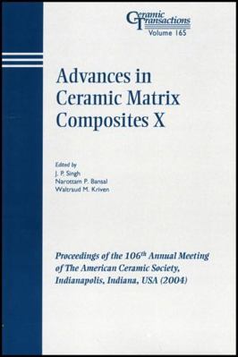 Adv Ceramic Mtrx #10 CT V 165 1574981862 Book Cover