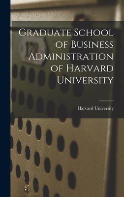 Graduate School of Business Administration of H... 101630773X Book Cover