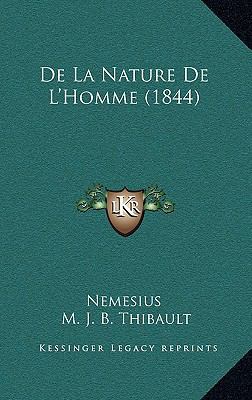 De La Nature De L'Homme (1844) [French] 1167873653 Book Cover