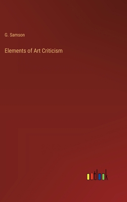 Elements of Art Criticism 336882757X Book Cover