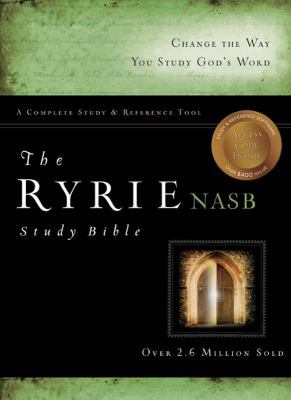 The Ryrie NAS Study Bible Hardback Red Letter I... 0802489214 Book Cover