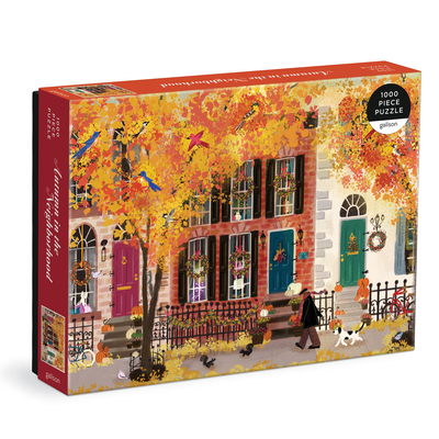 Autumn in the Neighborhood 1000 Piece Puzzle 0735375283 Book Cover