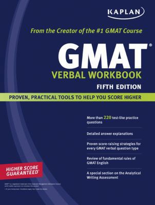 Kaplan GMAT Verbal Workbook 1419553054 Book Cover