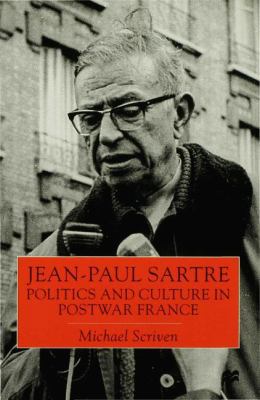 Jean-Paul Sartre: Politics and Culture in Postw... 0333633210 Book Cover