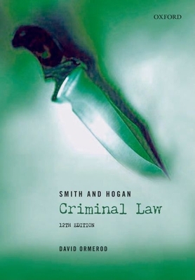 Smith and Hogan Criminal Law 0199202583 Book Cover