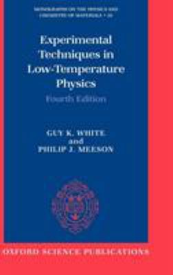 Experimental Techniques in Low-Temperature Physics 019851428X Book Cover