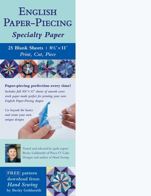 English Paper-Piecing Specialty Paper: 25 Blank... 1644031132 Book Cover