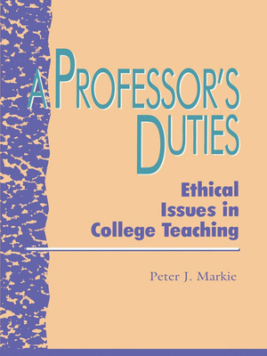 A Professor's Duties 0847679519 Book Cover