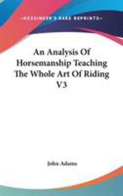 An Analysis Of Horsemanship Teaching The Whole ... 0766186946 Book Cover