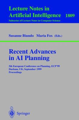 Recent Advances in AI Planning: 5th European Co... B01CNZJT4C Book Cover