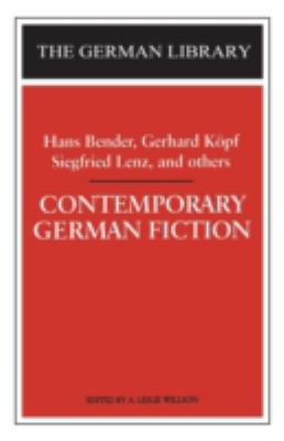Contemporary German Fiction: Hans Bender, Gerha... 0826407412 Book Cover