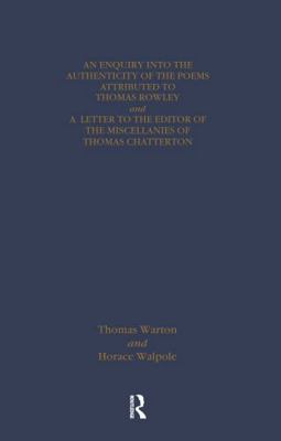 Thomas Chatterton: Early Sources and Responses 1041018347 Book Cover
