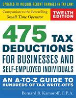 475 Tax Deductions for Businesses and Self-Empl... 1493032186 Book Cover