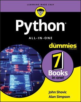 Python All-In-One for Dummies 1119557593 Book Cover