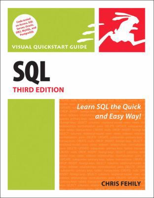 SQL: Visual QuickStart Guide 0321553578 Book Cover