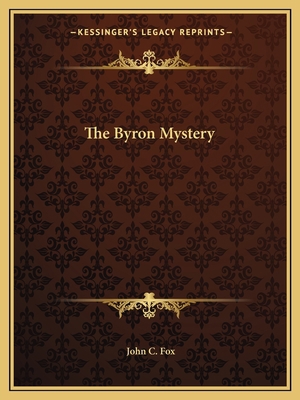 The Byron Mystery 1162608587 Book Cover