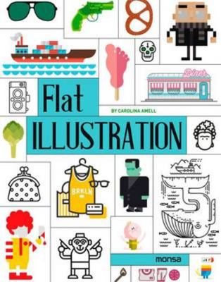 Flat Illustration (English and Spanish Edition) 8415829892 Book Cover