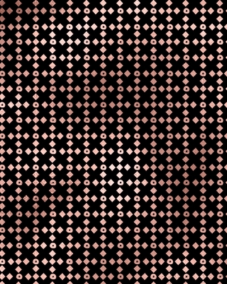 Rose Gold and Black Bohemian Composition Notebo... 0464326443 Book Cover